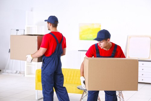 Removal team helping with a house move in Streatham