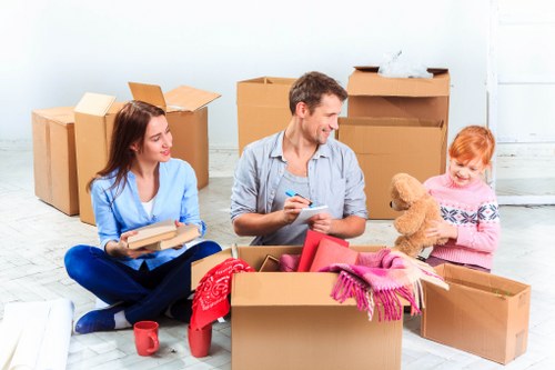 Packing and preparing belongings for a Streatham man with van move