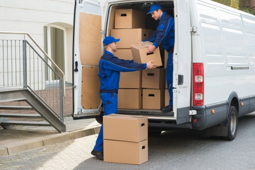 Checklist and packing materials prepared for a removal in Streatham