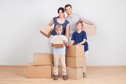 Local moving van helping customers with removals in Streatham